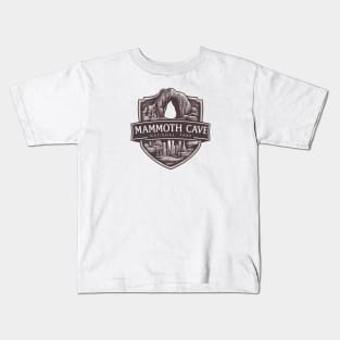 Retro Mammoth Cave National Park Kids T-Shirt